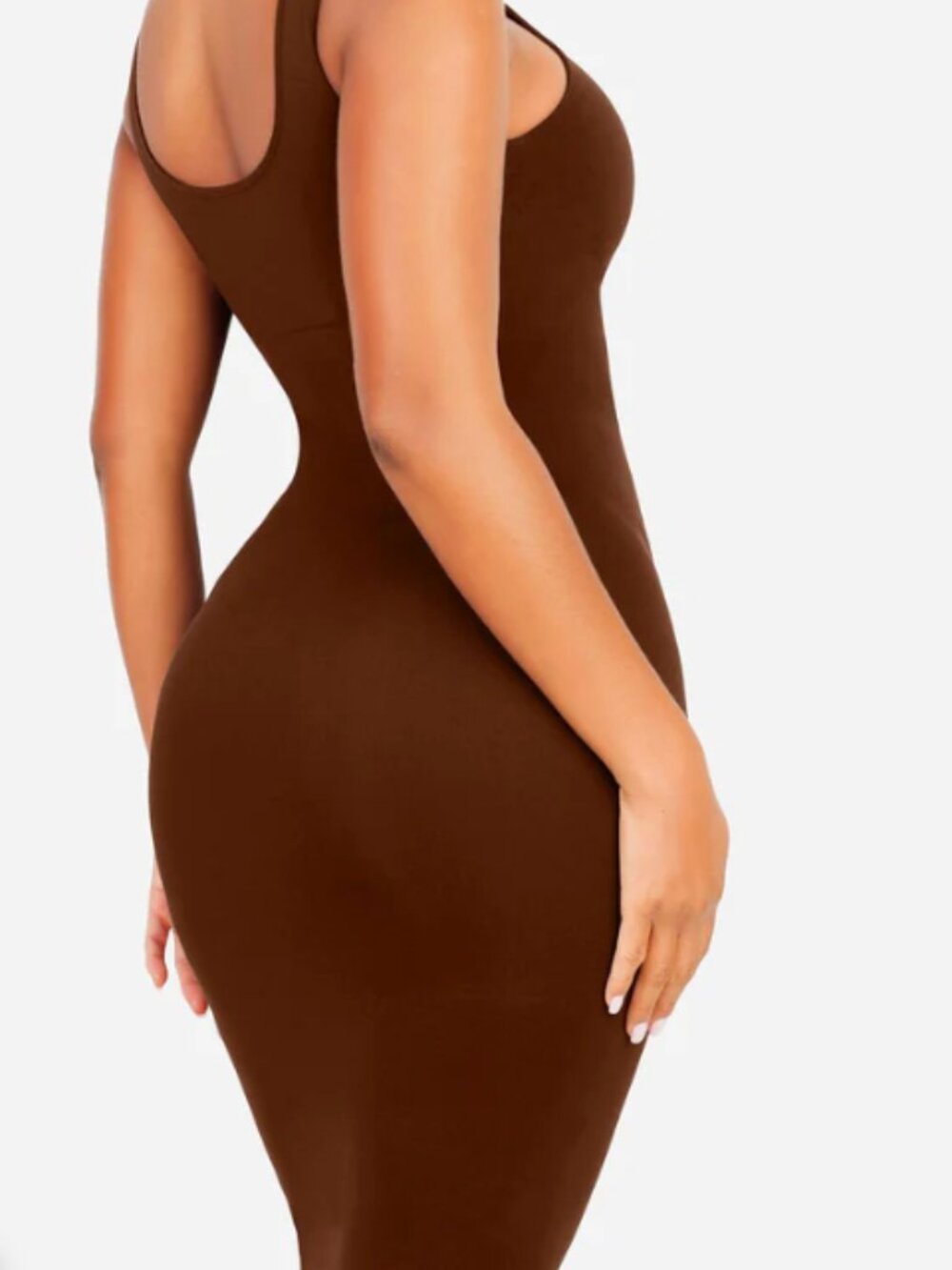 NWT FEELINGIRL Seamless Eco-Friendly Slimming U-Back Shaper Dress & Built-In Bra - Picture 8 of 14